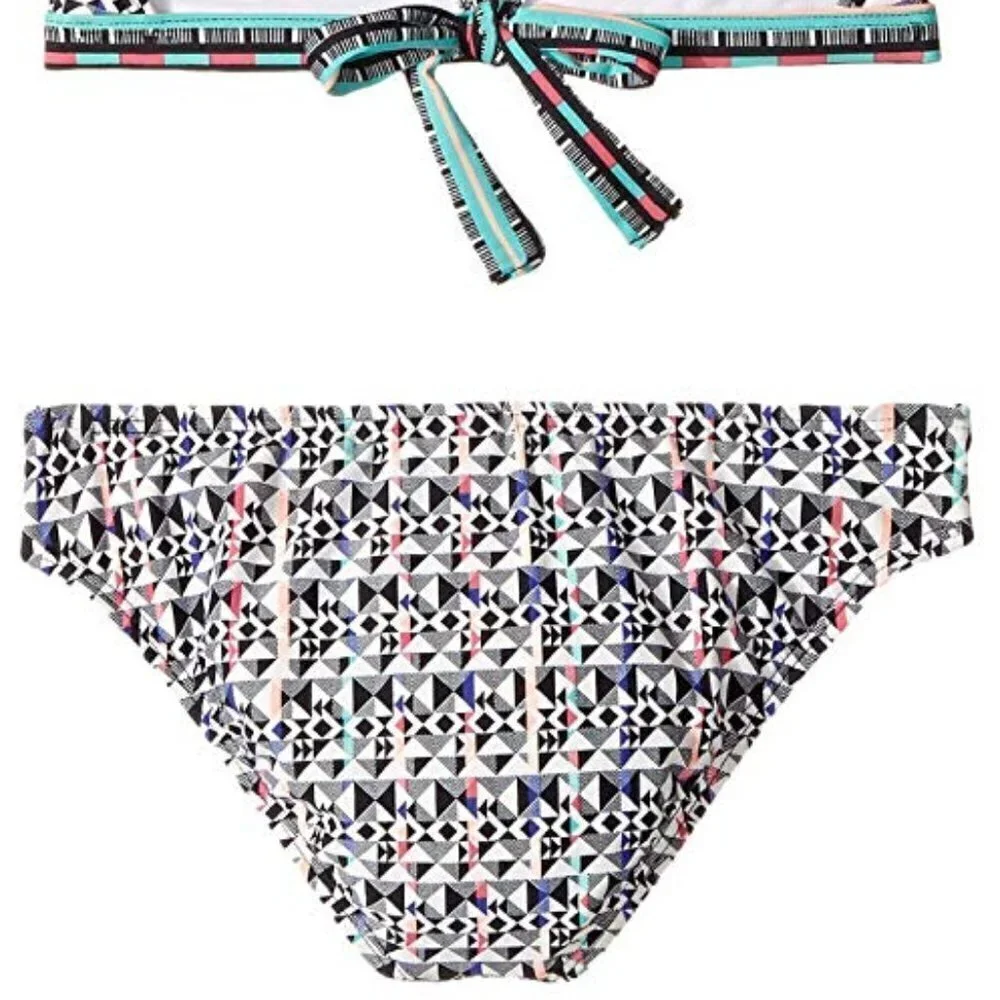 Printed Triangle Bra Set Big Kids Tribal Multi Color Ella Moss